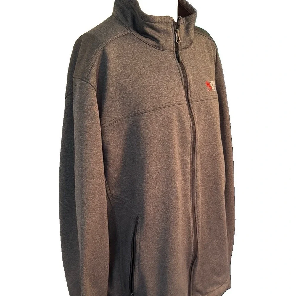 The North Face Men's XL Gray Full Zip Jacket w/ Front Pockets See Logo On Chest